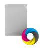 Aufkleber statisch haftend 4/0 farbig bedruckt mit freier Größe (rechteckig)