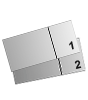 Eintrittskarte DIN A6 perforiert & 1 x nummeriert (4/4 beidseitig bedruckt)