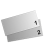 Eintrittskarte, eigenes Format, 1 x nummeriert (4/4 beidseitig bedruckt)