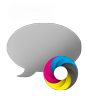 Hochwertige Schultafel-Magnetfolie in Sprechblase-Form <br>einseitig 4/0-farbig bedruckt