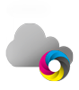 Hochwertige Tafelfolie in Wolke-Form unbedruckt