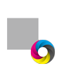 Magnetische Visitenkarte quadratisch 55 x 55 mm einseitig 4/0-farbig bedruckt