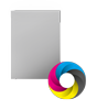 Notizbuch DIN A5 hoch, Umschlag: Hardcover 4/0-farbig, Inhalt: 128 linierte Inhaltsseiten inkl. Abrissperforation (1 cm vom Bund)