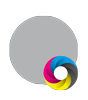 Plakat statisch haftend 4/0 farbig bedruckt rund (kreisrund konturgeschnitten)